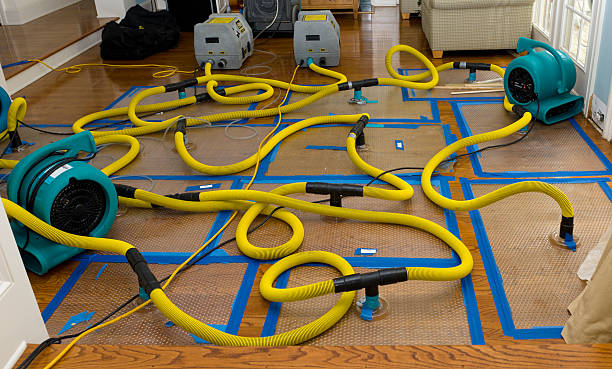 Professional Flood Damage Restoration technician working in Slayden, TN